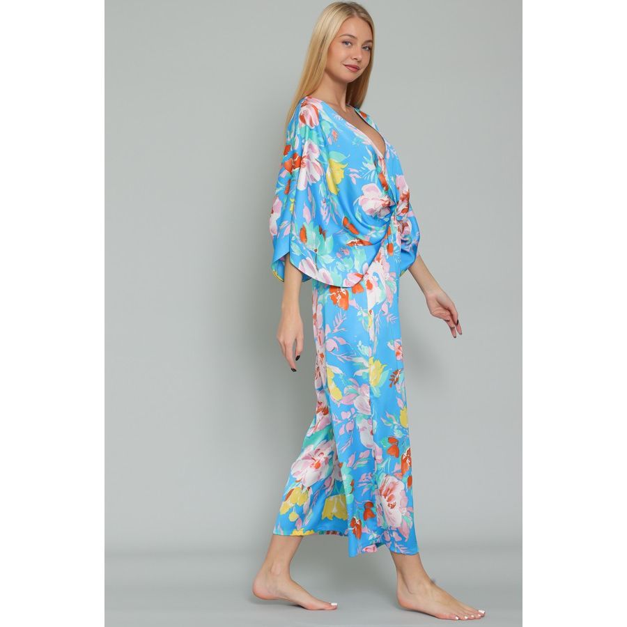 Palm Desert Kimono Sleeve Jumpsuit