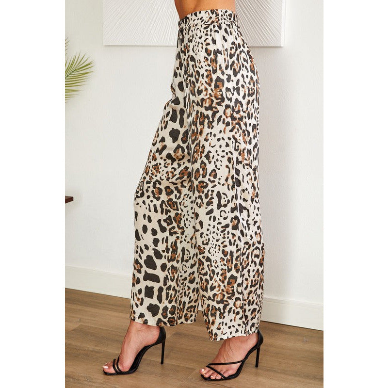 Secret Attire Wide Leopard Pants – miel