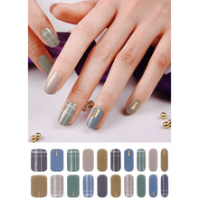 Load image into Gallery viewer, Gel Nail Stickers - Soft Plaids