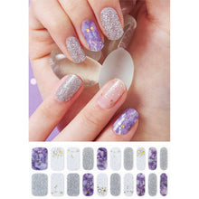 Load image into Gallery viewer, Gel Nail Stickers - Purple Galaxy