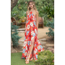 Load image into Gallery viewer, &quot;Elysian&quot; Halter Smocked Tie-Back Maxi Dress
