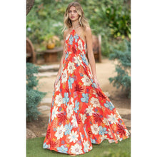 Load image into Gallery viewer, &quot;Elysian&quot; Halter Smocked Tie-Back Maxi Dress