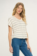 Load image into Gallery viewer, &quot;Rory&quot; Striped Textured Tee