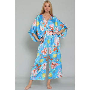 "Palm Desert" Kimono Sleeve Jumpsuit