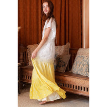 Load image into Gallery viewer, &quot;Maui Sunrise&quot; Flutter Sleeve Dip-Dye Maxi Dress