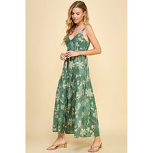Load image into Gallery viewer, &quot;Rowena&quot; Floral Smocked Back Maxi Tiered Dress