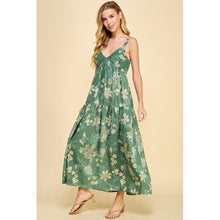 Load image into Gallery viewer, &quot;Rowena&quot; Floral Smocked Back Maxi Tiered Dress