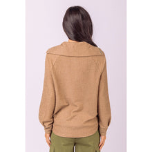 Load image into Gallery viewer, &quot;Ojai&quot; Wide Collared Henley Knit Top