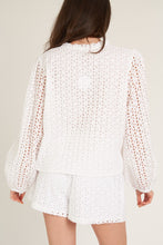 Load image into Gallery viewer, &quot;Kristen&quot; White Eyelet Blouse