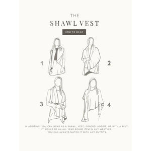 Everyday Shawl Vest - Olive