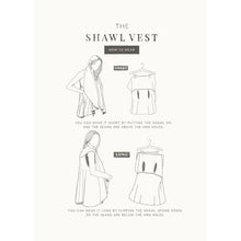 Load image into Gallery viewer, Everyday Shawl Vest - Cream