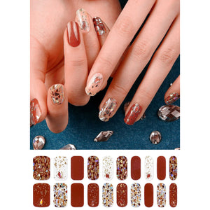 Gel Nail Stickers - Terracotta Mosaic