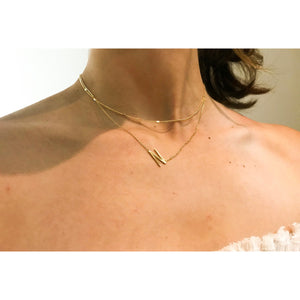 "That Girl" Initial Gold Color Plated Necklace