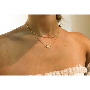 "That Girl" Initial Gold Color Plated Necklace