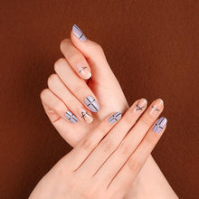 Load image into Gallery viewer, Gel Nail Stickers - Simple Lines (Lilac)
